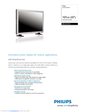Philips BDL4231CS Specifications