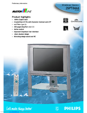 Philips MatchLine 29PT8444 Specifications