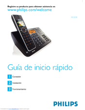 Philips SE658 Guía De Inicio Rápido