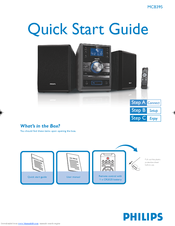 Philips MCB395 Quick Start Manual