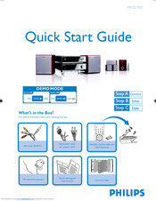 Philips MCD735/37B Quick Start Manual