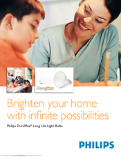 Philips DuraMax Long Life Light Bulb Brochure & Specs