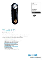 Philips KEY006/17 Specification Sheet
