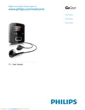 Philips SA3RGA04PN/02 User Manual
