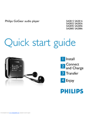 Philips SA2825/02 Quick Start Manual
