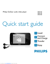 Philips GoGear SA6186/37 Quick Start Manual