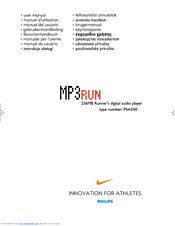Philips Nike MP3RUN Psa260 User Manual