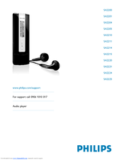 Philips SA2200 User Manual