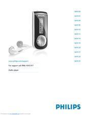 Philips SA4125/02 Quick Start Manual