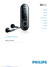 Philips SA4345/02 User Manual