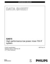 Philips SA615 Datasheet