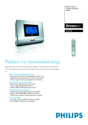 Philips Streamium SLA5520/05 Specifications