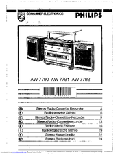 Philips AW 7792 User Manual