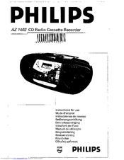 Philips AZ1402 Instructions For Use Manual