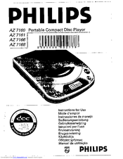 Philips AZ7161 Brugsanvisning