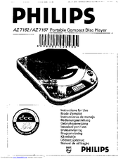 Philips AZ 7162/00 Instructions For Use Manual