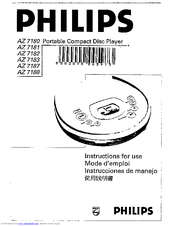 Philips AZ7180/00 Instructions For Use Manual