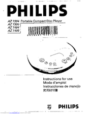 Philips AZ 7494 Instructions For Use Manual