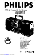 Philips AZ2100/05 Instructions For Use Manual