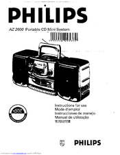 Philips AZ2600/01 Instructions For Use Manual