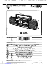 Philips D 8892 User Manual