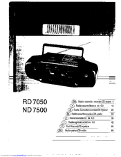 Philips RD 7500 Bedienungsanleitung