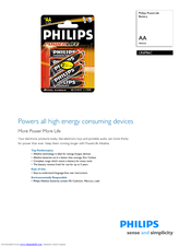 Philips Power Life LR6PB6C Specifications