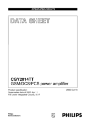 Philips CGY2014TT Datasheet