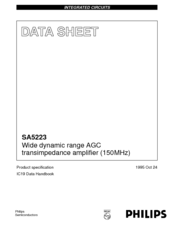 Philips SA5223 Datasheet