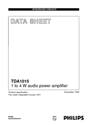 Philips TDA1015 Datasheet