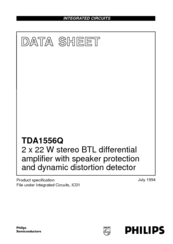Philips TDA1556Q Datasheet