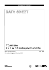 Philips TDA1521A Datasheet