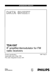 Philips TDA1597 Datasheet