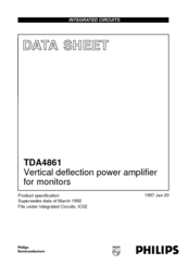 Philips TDA4861 Datasheet