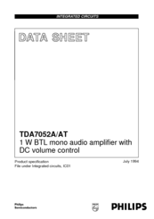 Philips TDA7052A Datasheet