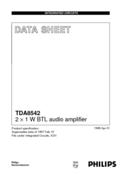 Philips TDA8542 Datasheet