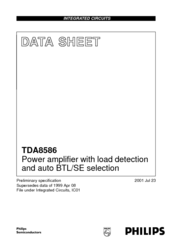 Philips TDA8586 Datasheet