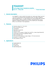 Philips TDA8559T Product Data