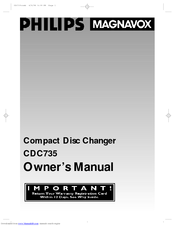 Philips CDC735BK Owner's Manual