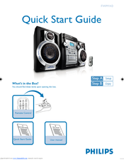 Philips FWM143/37 Quick Start Manual