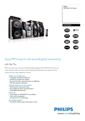 Philips FWM593X/85 Specifications