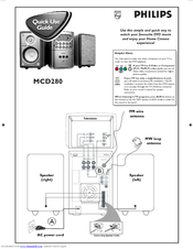 Philips MCD280/15 Quick Use Manual