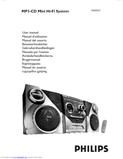 Philips MP3-CD SOUNDMACHINE AZ1816 User Manual