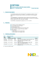 Philips CBT3384 Product Data Sheet
