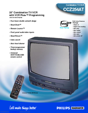 Philips Magnavox CCZ254AT Specification Sheet