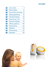 Philips DECT baby monitor SCD487 User Manual
