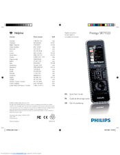 Philips Prestigo SRT9320/27 Quick Start Manual