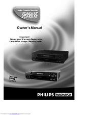 Philips Magnavox VCA631AT Owner's Manual