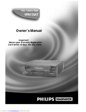 Philips Magnavox VPA115AT Owner's Manual