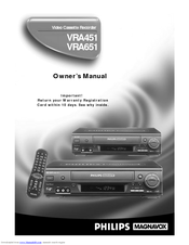Philips VRA651AT Owner's Manual